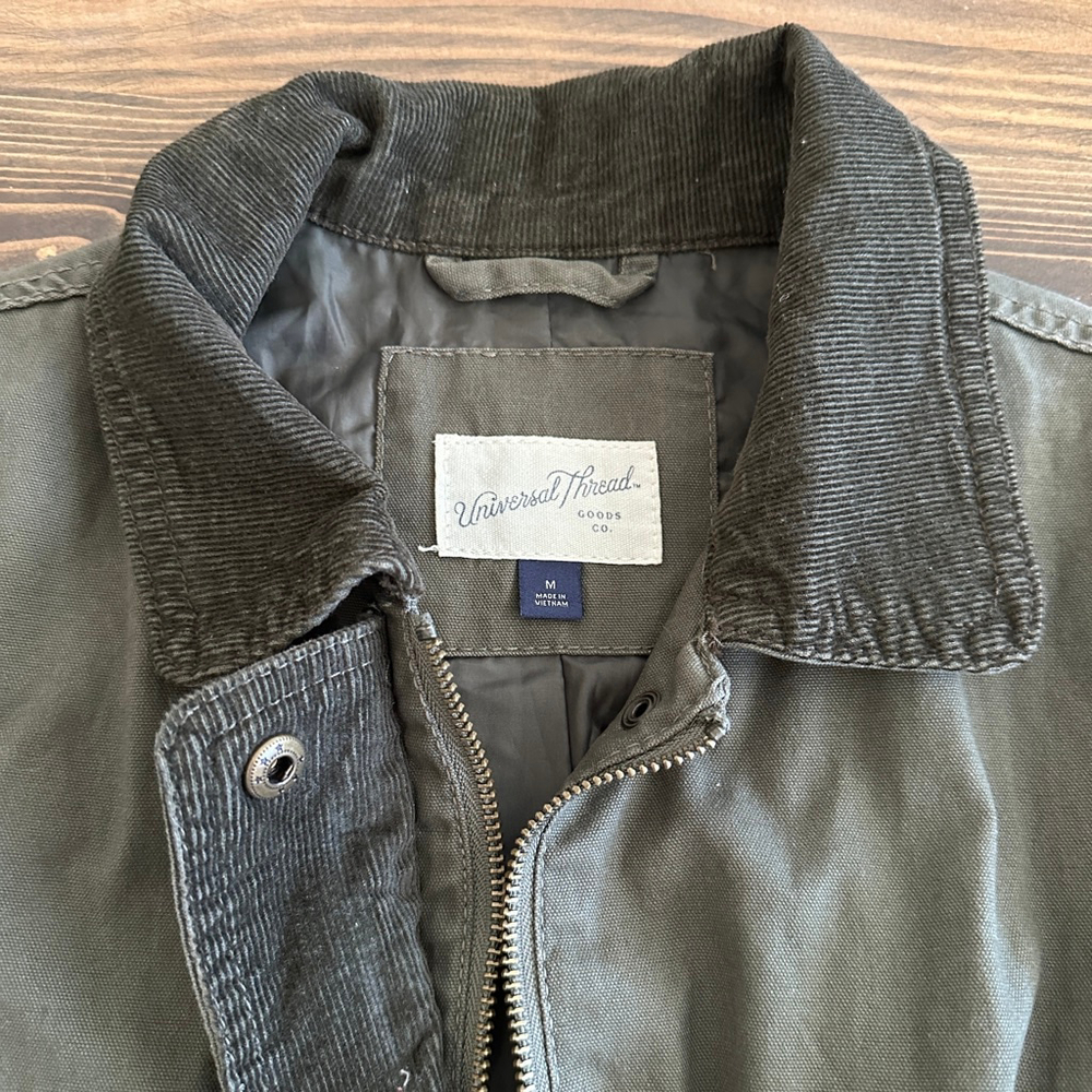 Women’s Universal Thread Green Utility Jacket Bla… - image 2